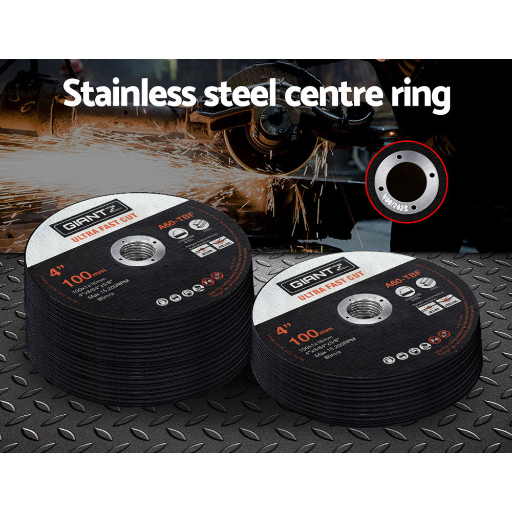 Marlook 100-Piece Cutting Discs 4" 100mm,Marlook 100pcs 4" Cutting Discs 100mm Angle Grinder Thin Cut Off Wheel for Metal
