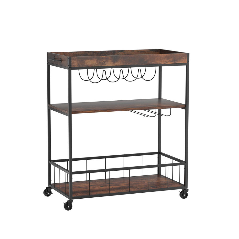 Marlook Kitchen Island Rolling Serving Cart