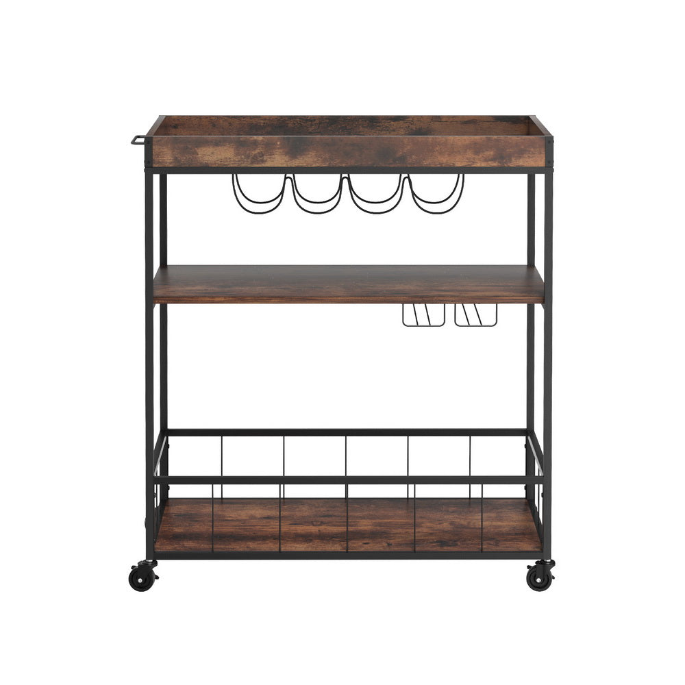 Marlook Kitchen Island Rolling Serving Cart
