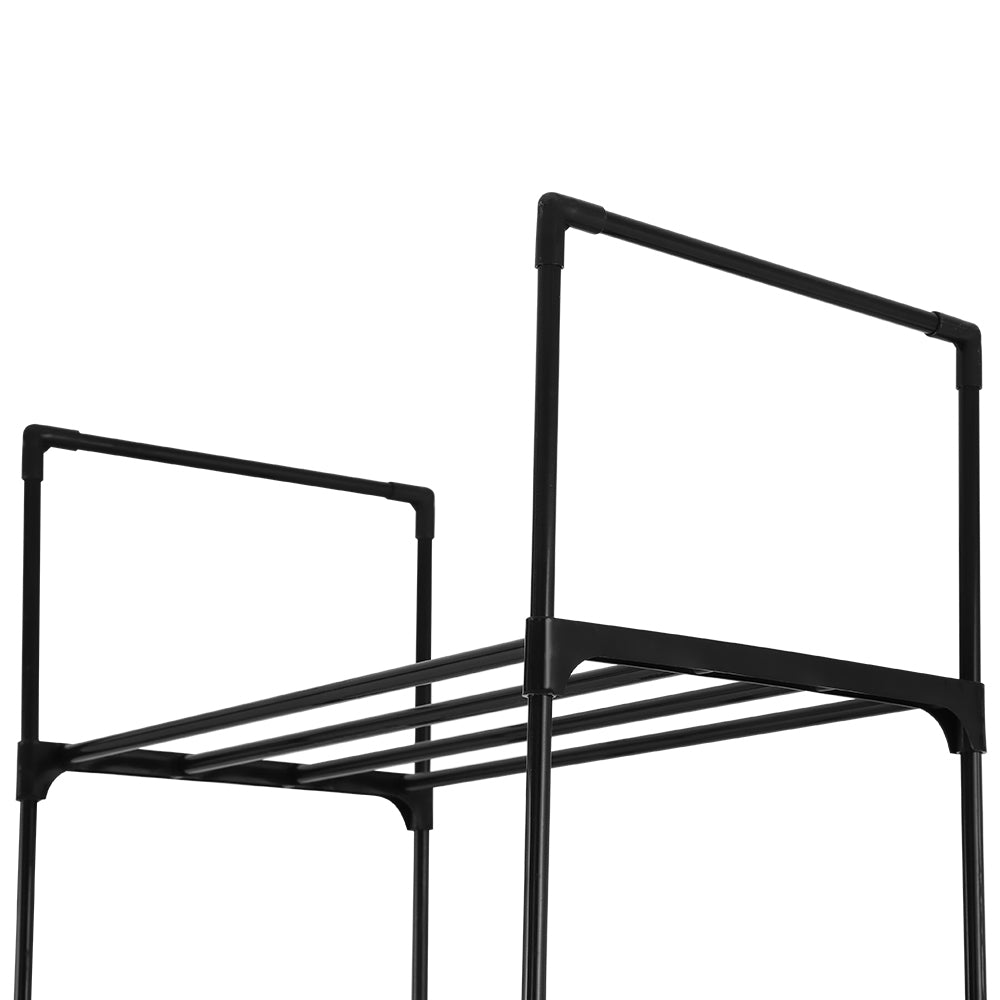 Marlook Shoe Rack DIY Stackable 10-tier Black Dunn