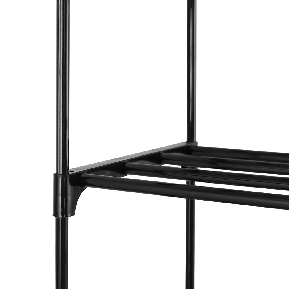 Marlook Shoe Rack DIY Stackable 10-tier Black Dunn