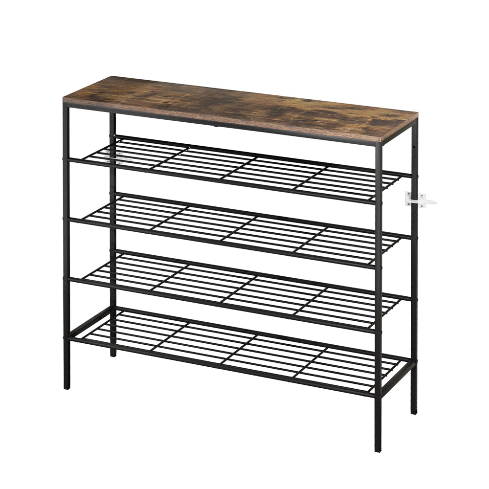 Marlook Shoe Rack 5-tier 25 Pairs Walnut Bob