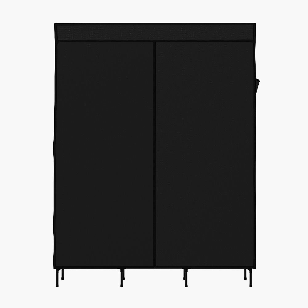 Marlook Large Portable Clothes Closet Wardrobe with Shelf Black