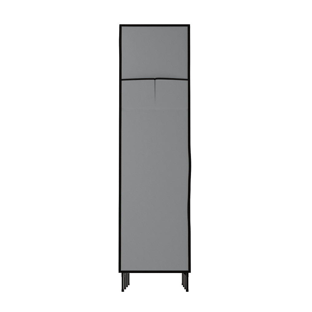 Marlook Large Portable Clothes Closet Wardrobe with Shelf Grey