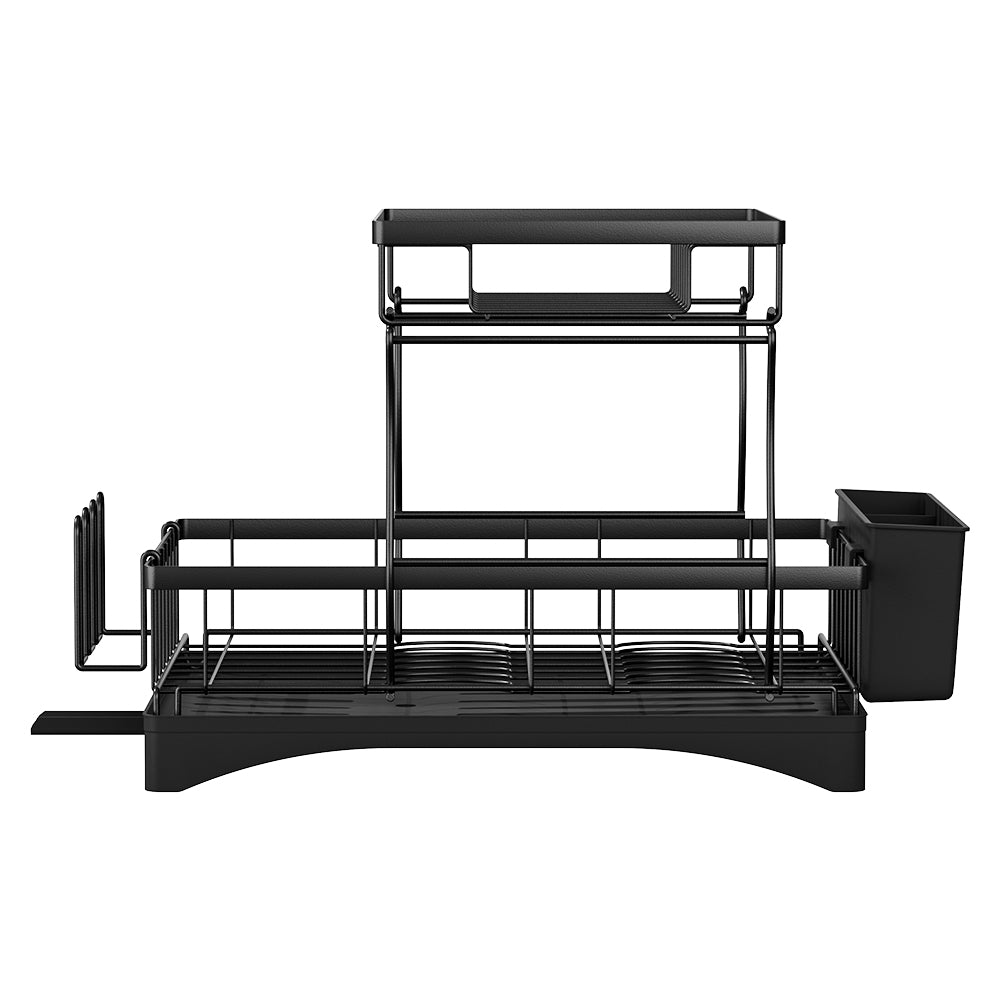Marlook Dish Rack Expandable Drying Drainer Cutlery Holder Tray Kitchen 2 Tiers