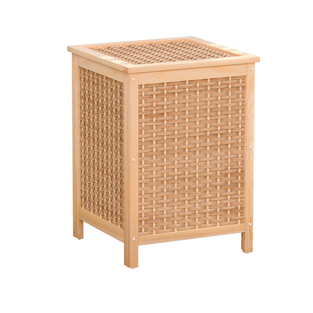 Marlook Laundry Hamper Bathroom Storage Cabinet Wooden Organiser Bag Clothes
