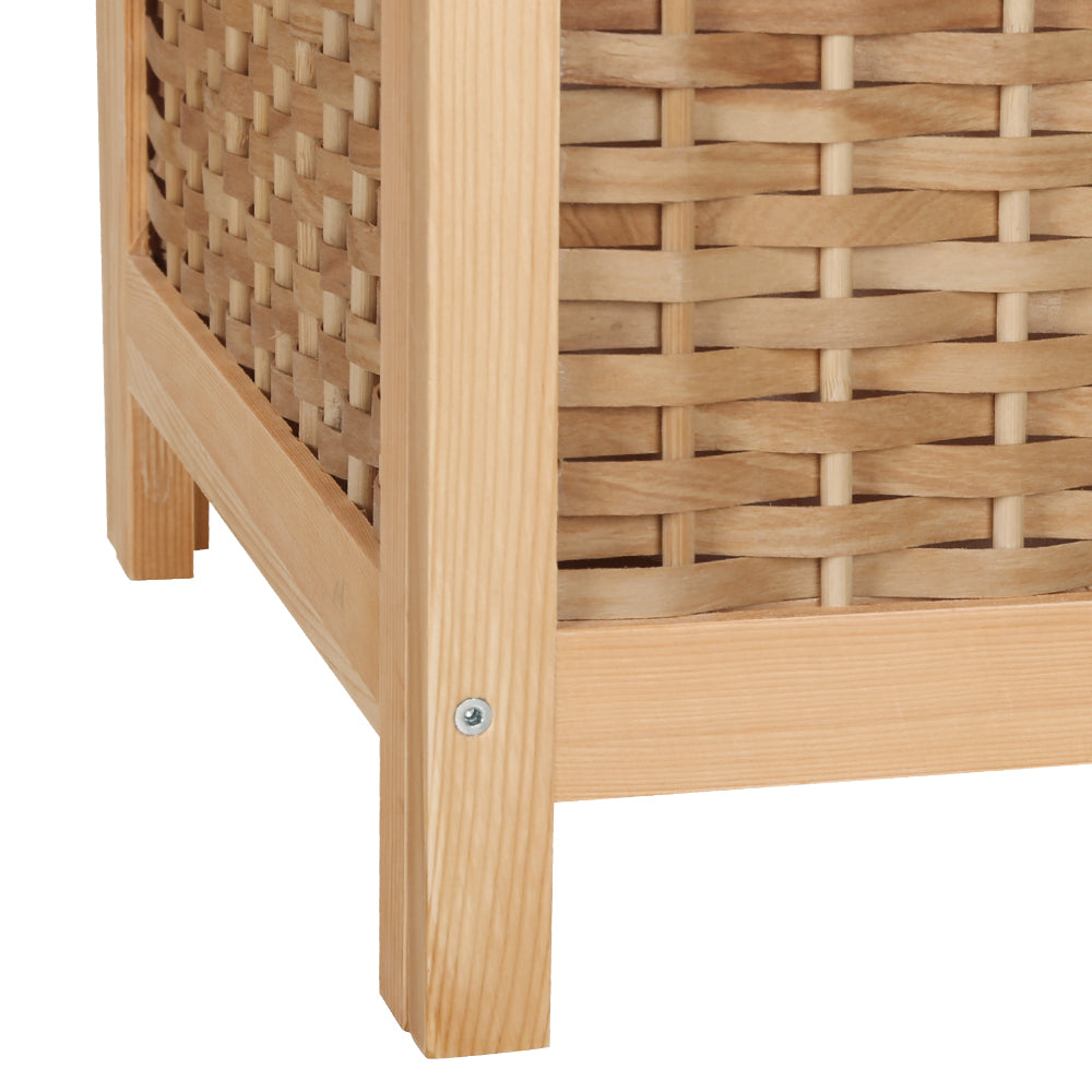 Marlook Laundry Hamper Bathroom Storage Cabinet Wooden Organiser Bag Clothes