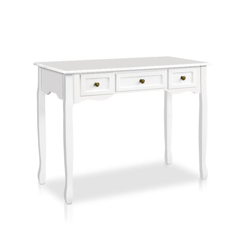 Marlook Console Table 3 Drawers White Hamptons