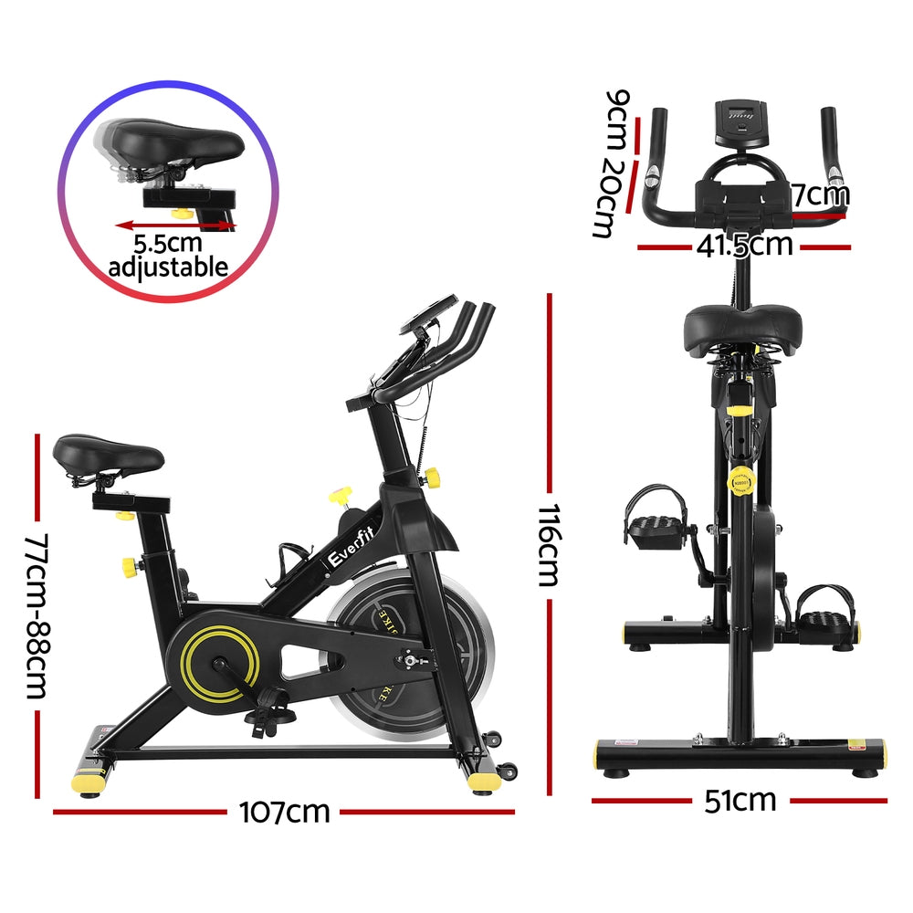 Marlook Spin Bike Exercise Bike Cardio Gym Bluetooth APP Connectable