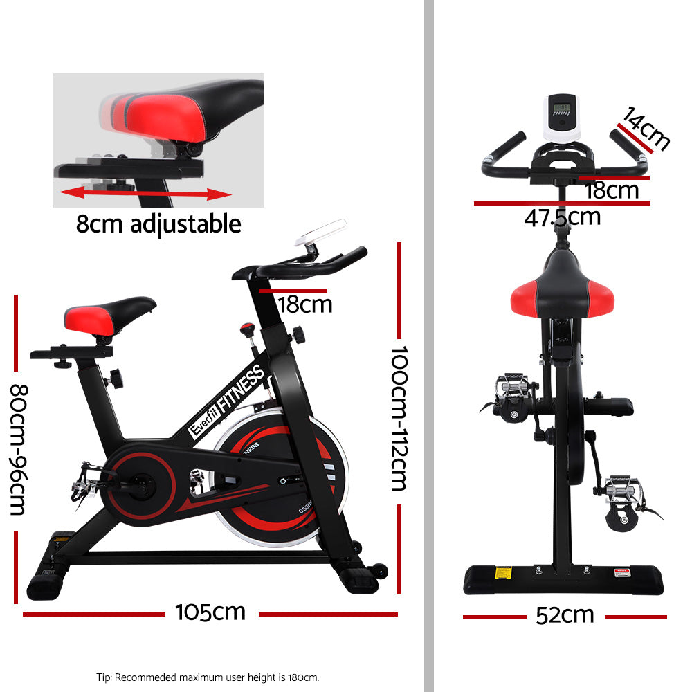 Marlook Spin Bike Exercise Bike Flywheel Cycling Home Gym Fitness Indoor Cardio
