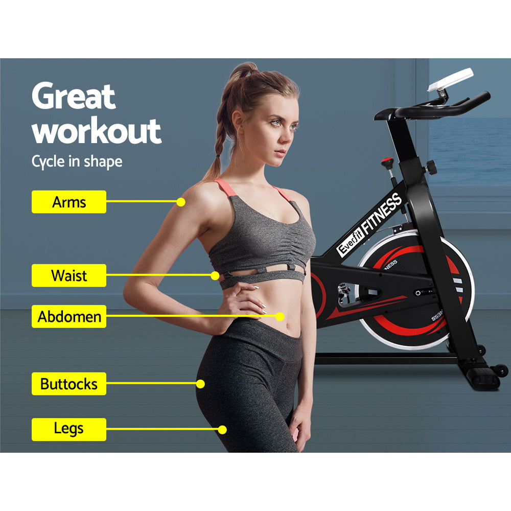 Marlook Spin Bike Exercise Bike Flywheel Cycling Home Gym Fitness Indoor Cardio