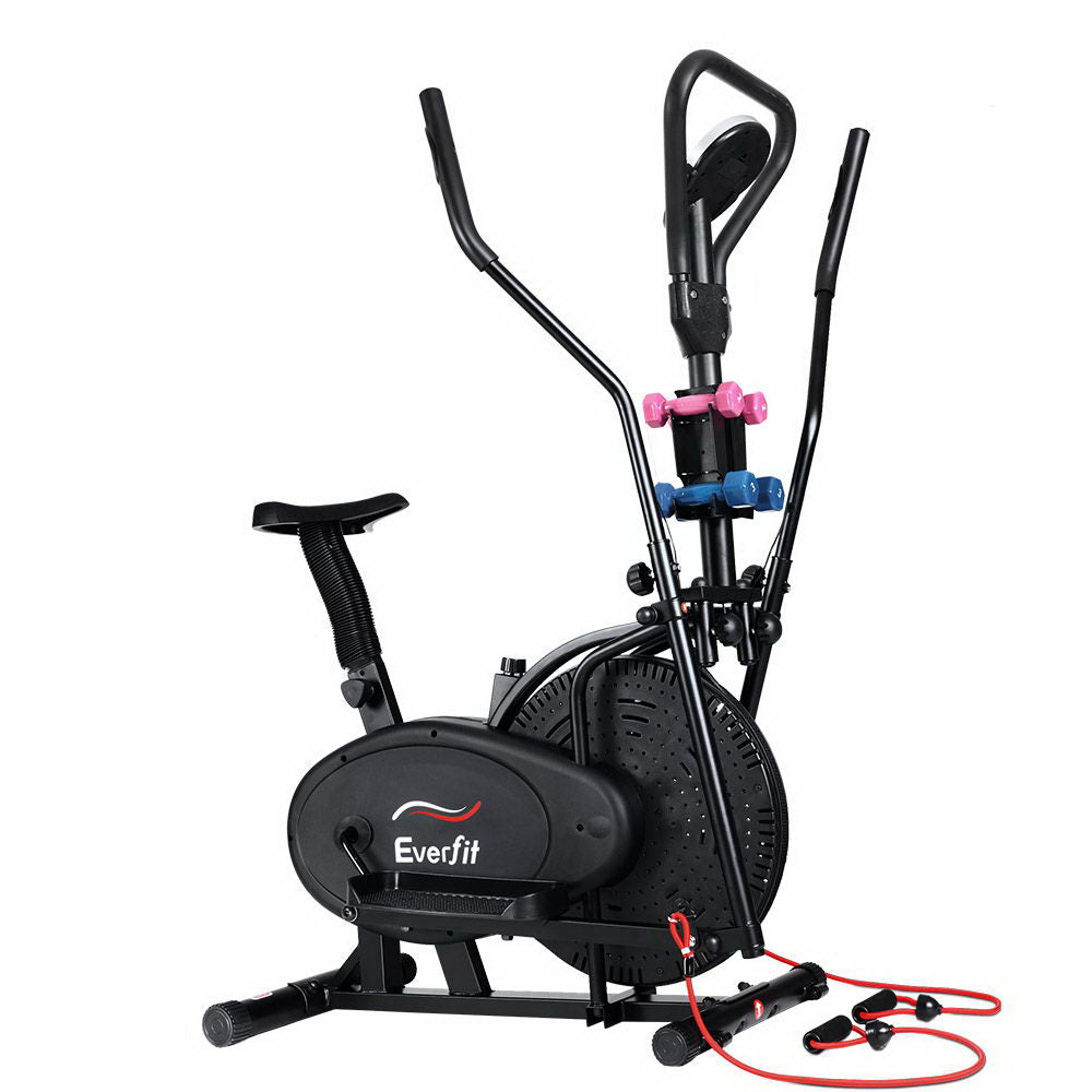 Marlook Exercise Bike 6 in 1 Elliptical Cross Trainer Home Gym Indoor Cardio