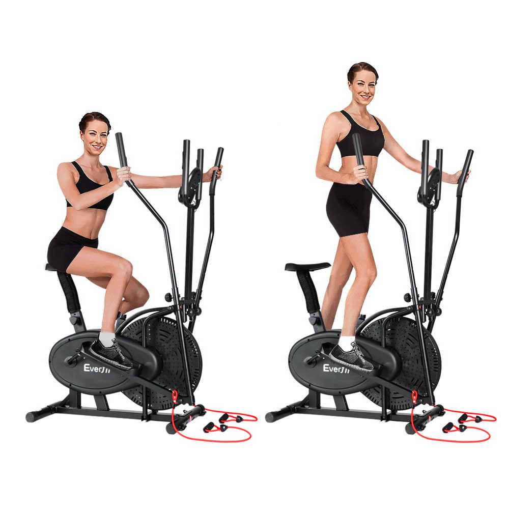 Marlook Exercise Bike 5 in 1 Elliptical Cross Trainer Home Gym Indoor Cardio