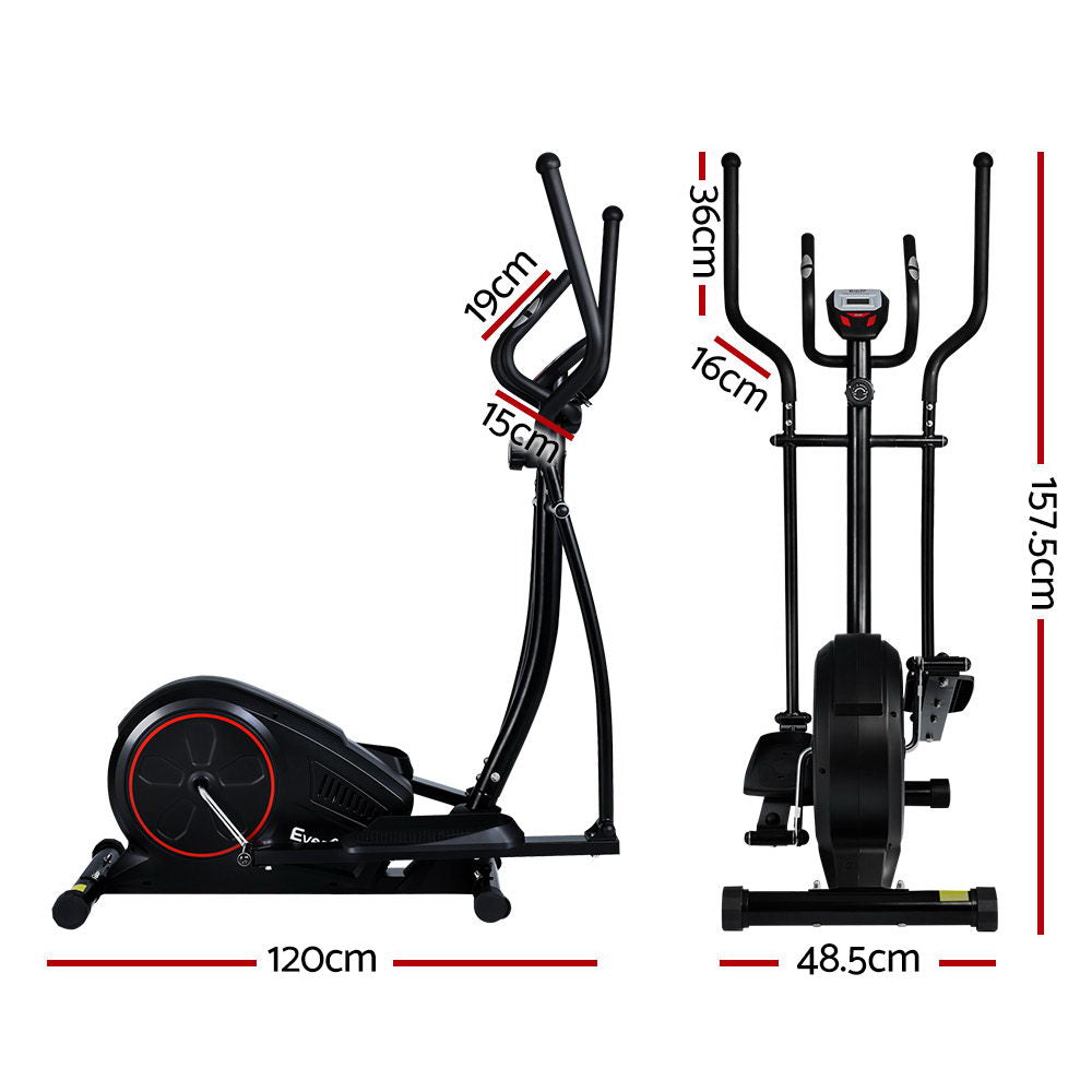 Marlook Exercise Bike Elliptical Cross Trainer Home Gym Fitness Machine LCD