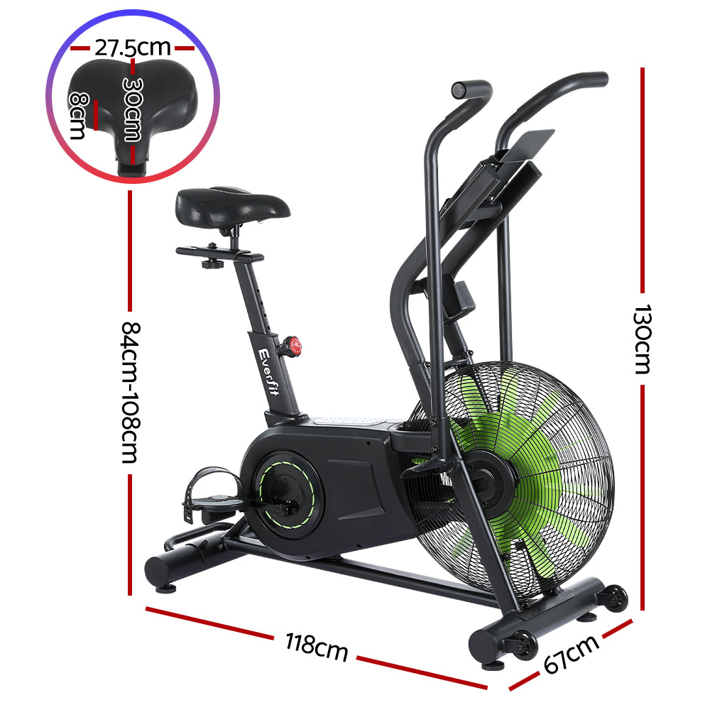 Marlook Air Bike Dual Action Exercise Bike Fitness Home Gym Cardio