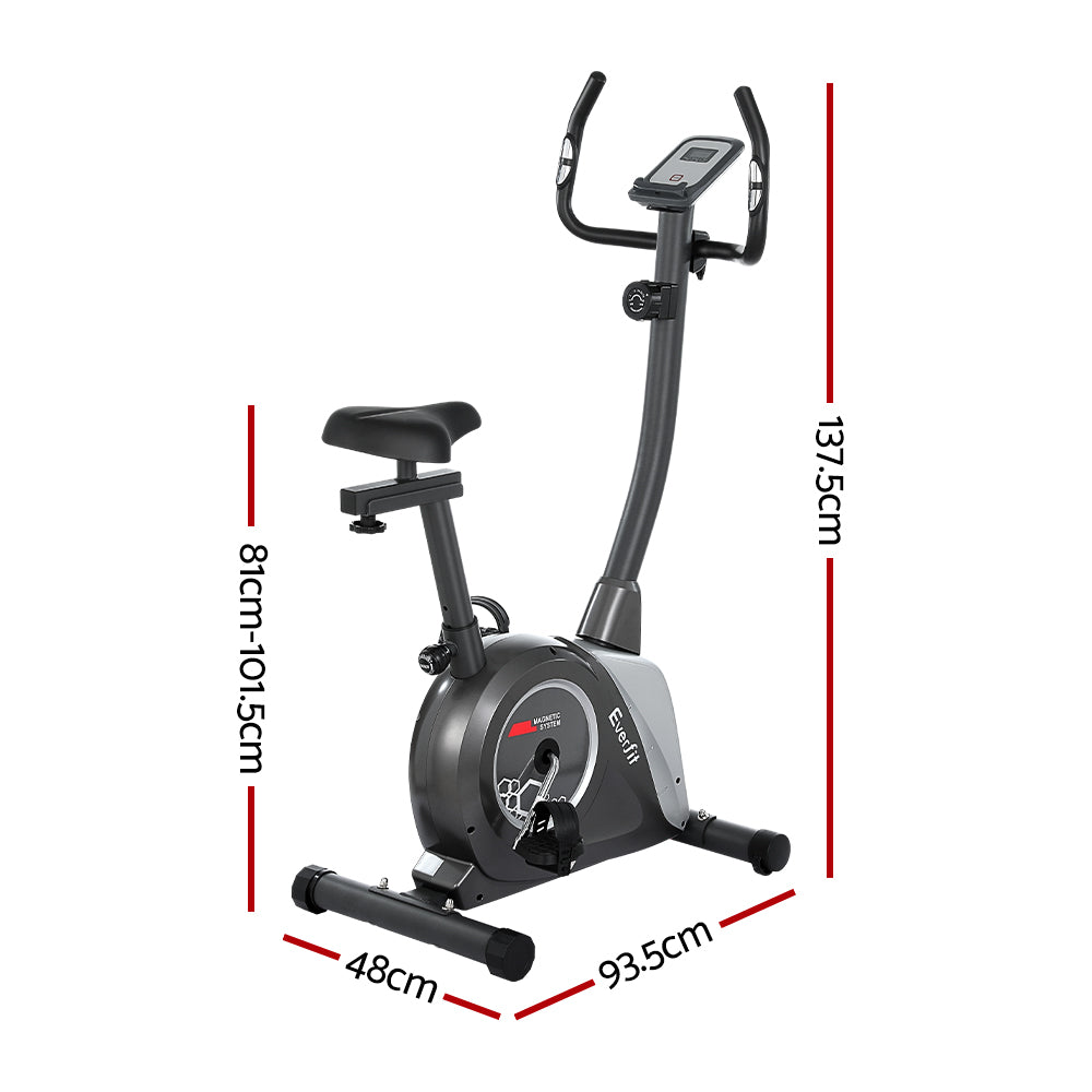 Marlook Magnetic Exercise Bike Upright Bike Fitness Home Gym Cardio