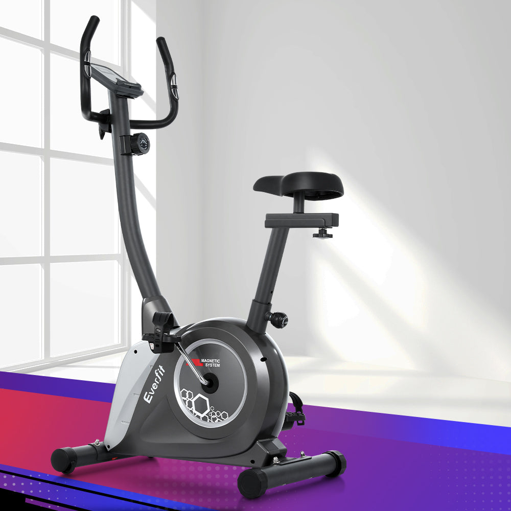 Marlook Magnetic Exercise Bike Upright Bike Fitness Home Gym Cardio