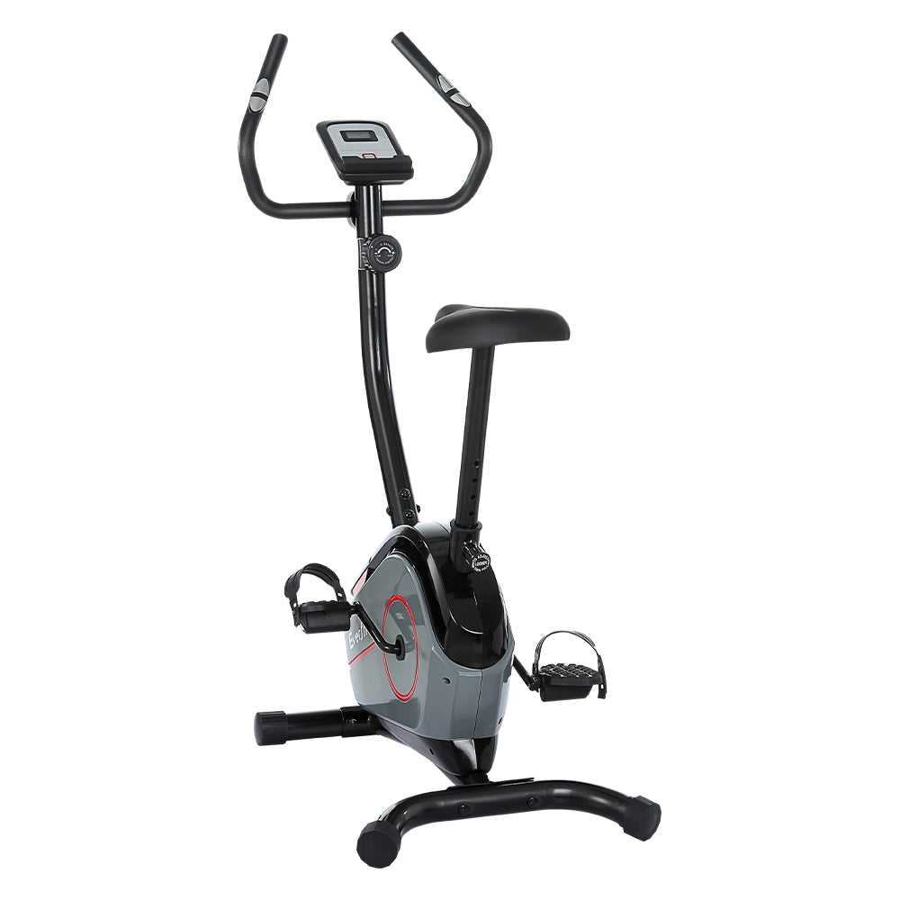 Marlook Magnetic Exercise Bike 8 Levels Upright Bike Fitness Home Gym Cardio