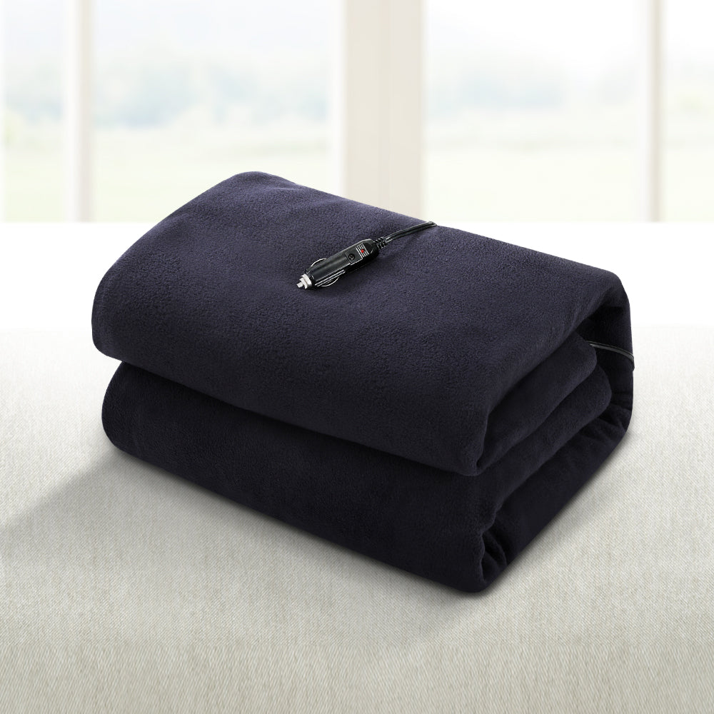 Marlook Electric Heated Blanket Car Truck Throw Rug Travel Camping 12V DC Aut