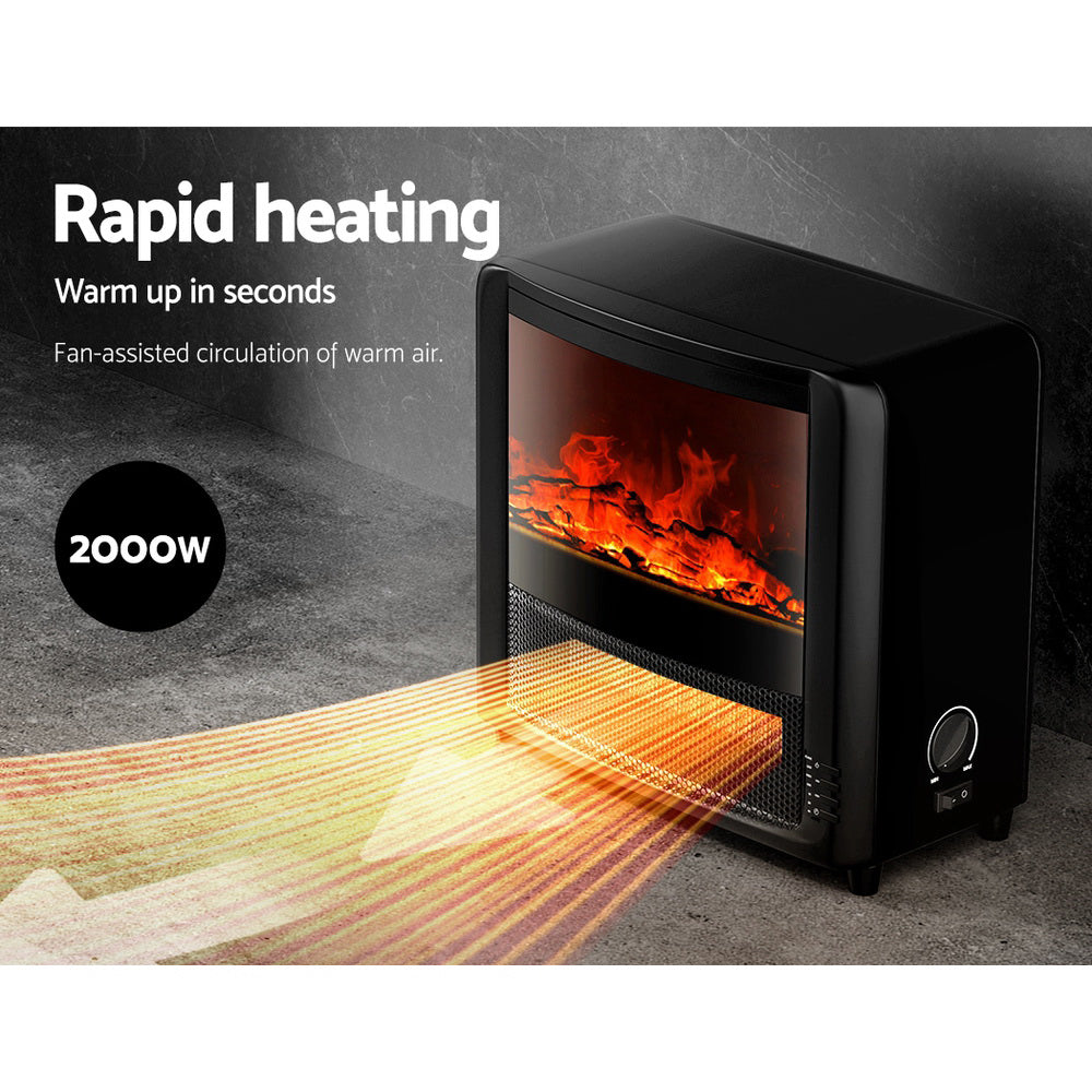 Marlook Electric Fireplace Fire Heaters 2000W