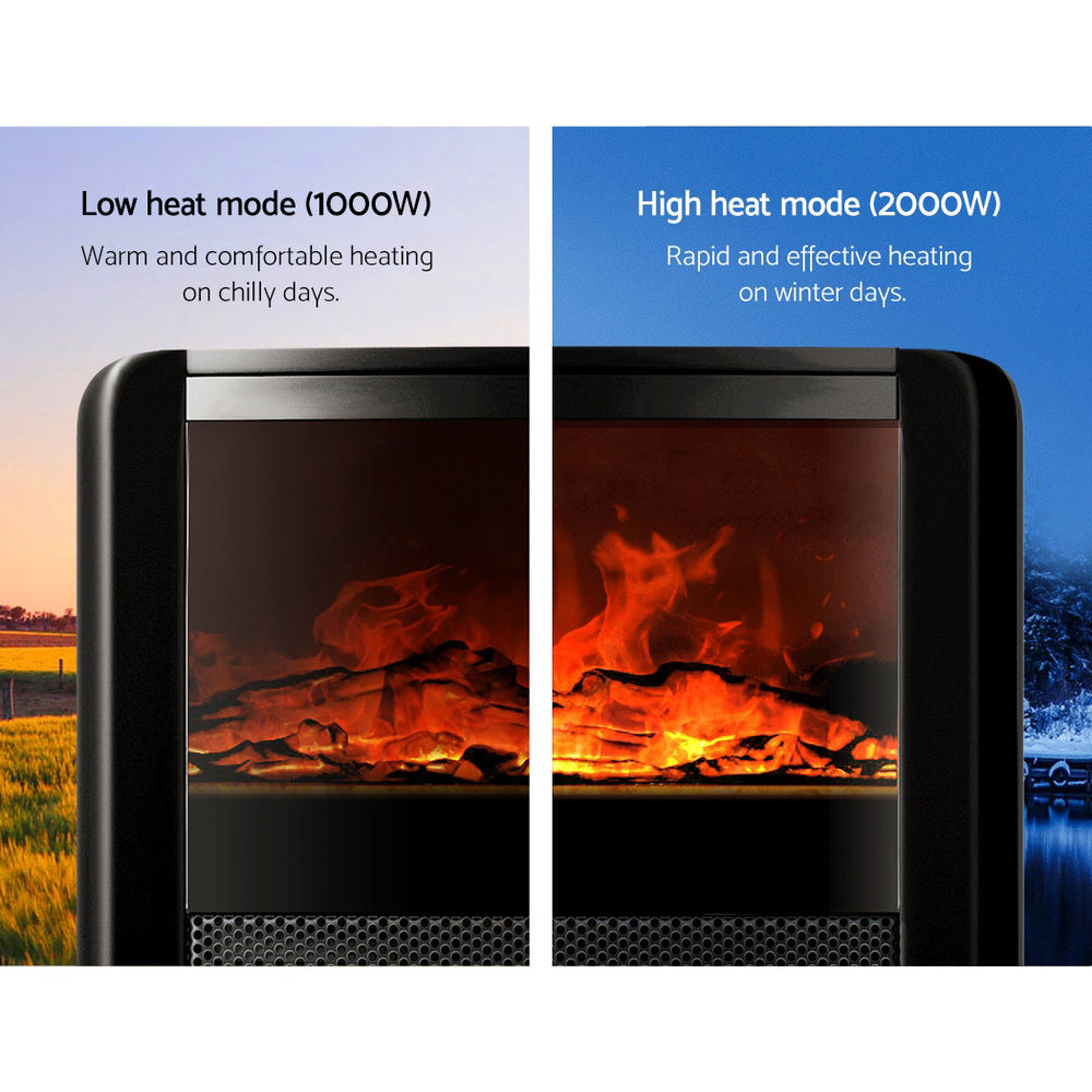 Marlook Electric Fireplace Fire Heaters 2000W
