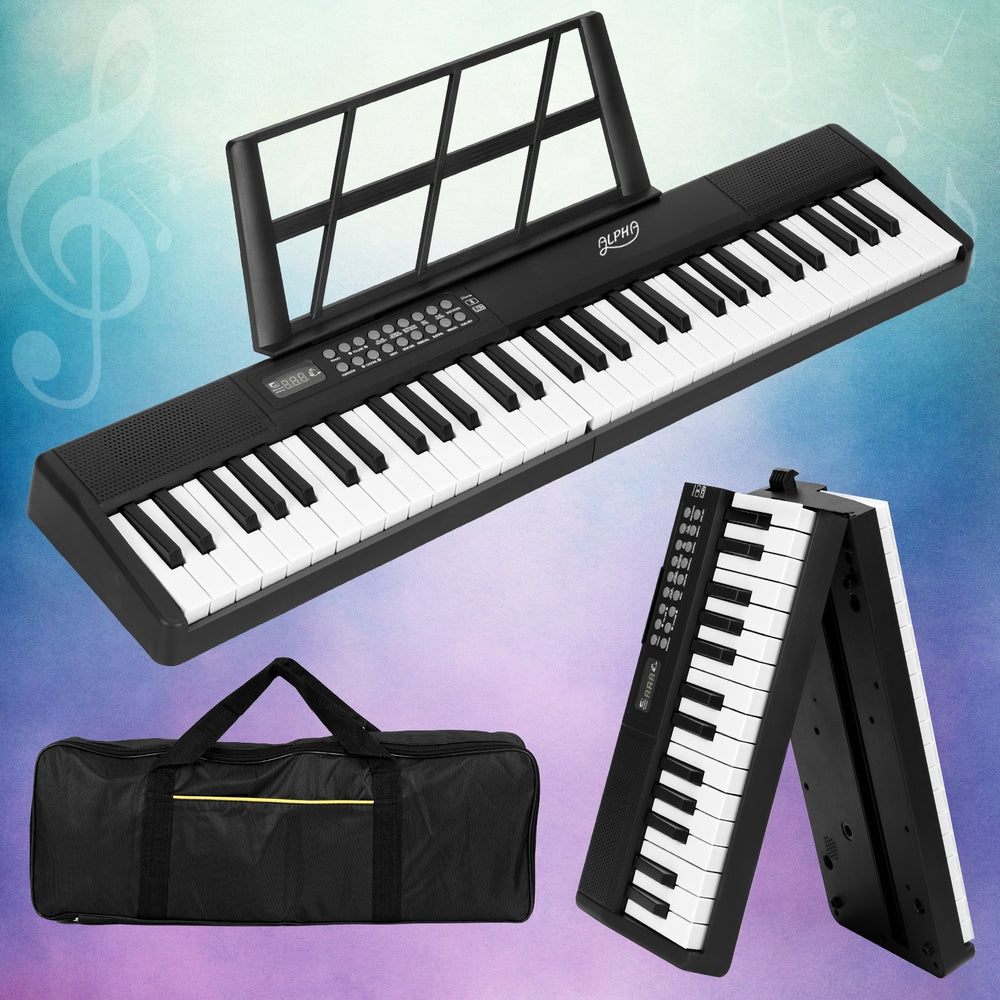Marlook 61 Keys Foldable Electronic Piano Keyboard Digital Electric w/ Carry Bag