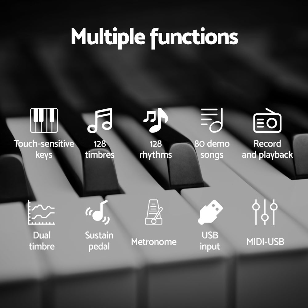 Marlook 88 Keys Foldable Electronic Piano Keyboard Digital Electric w/ Carry Bag