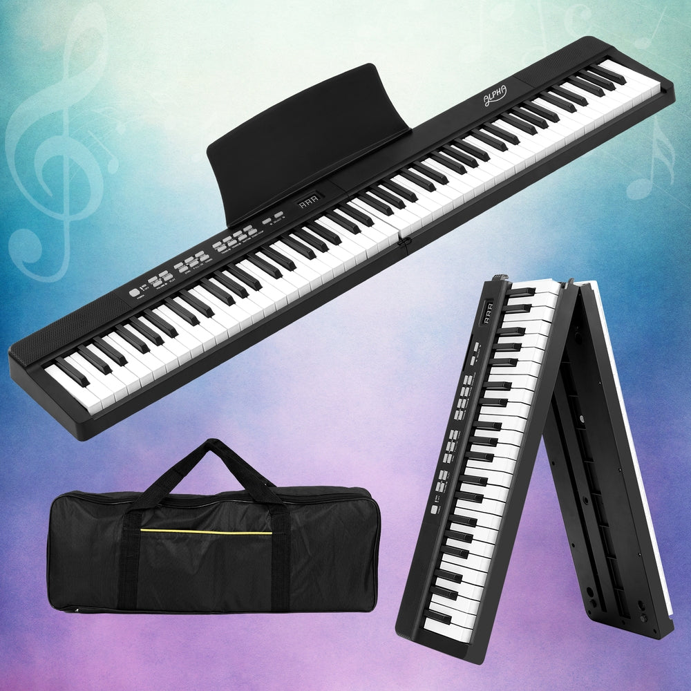 Marlook 88 Keys Foldable Electronic Piano Keyboard Digital Electric w/ Carry Bag