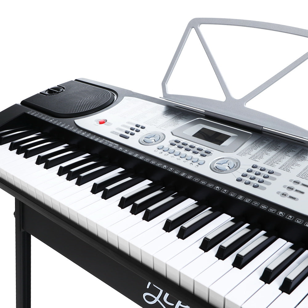 Marlook 61 Keys Electronic Piano Keyboard Digital Electric w/ Stand Beginner Silver