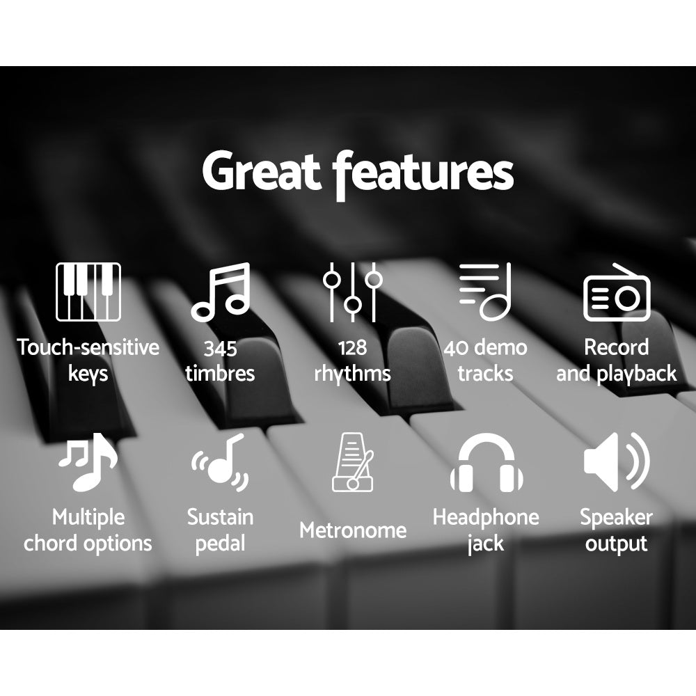Marlook 61 Keys Electronic Piano Keyboard Digital Electric Classical Music Stand