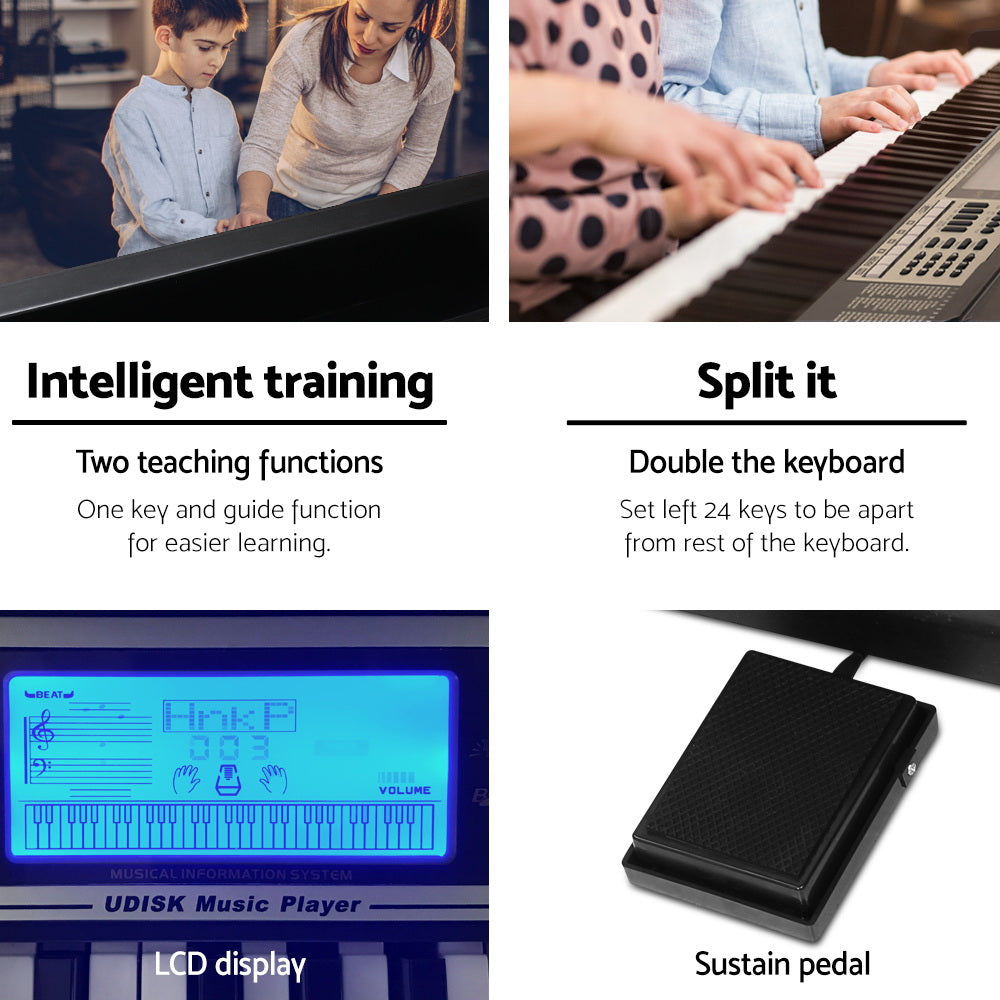 Marlook 61 Keys Electronic Piano Keyboard Digital Electric Classical Music Stand