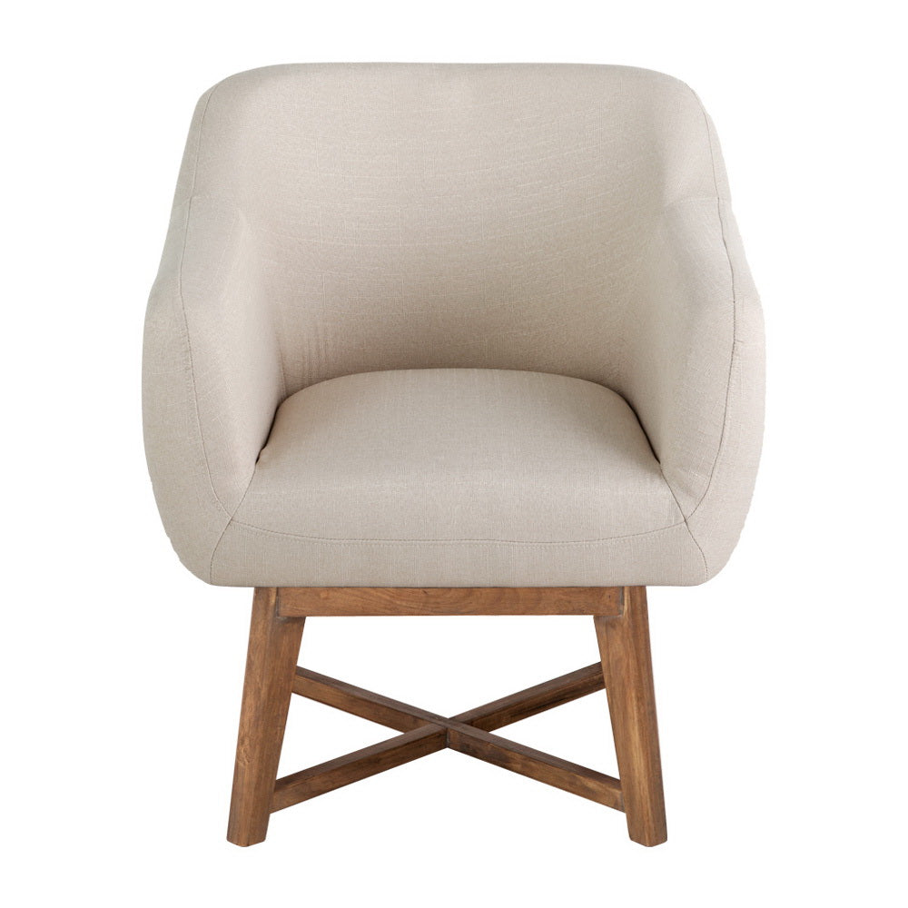 Marlook Fabric Tub Lounge Armchair - Beige