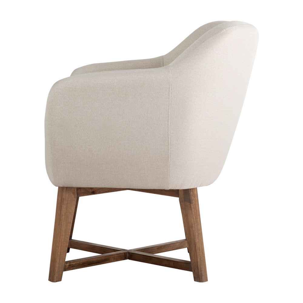 Marlook Fabric Tub Lounge Armchair - Beige