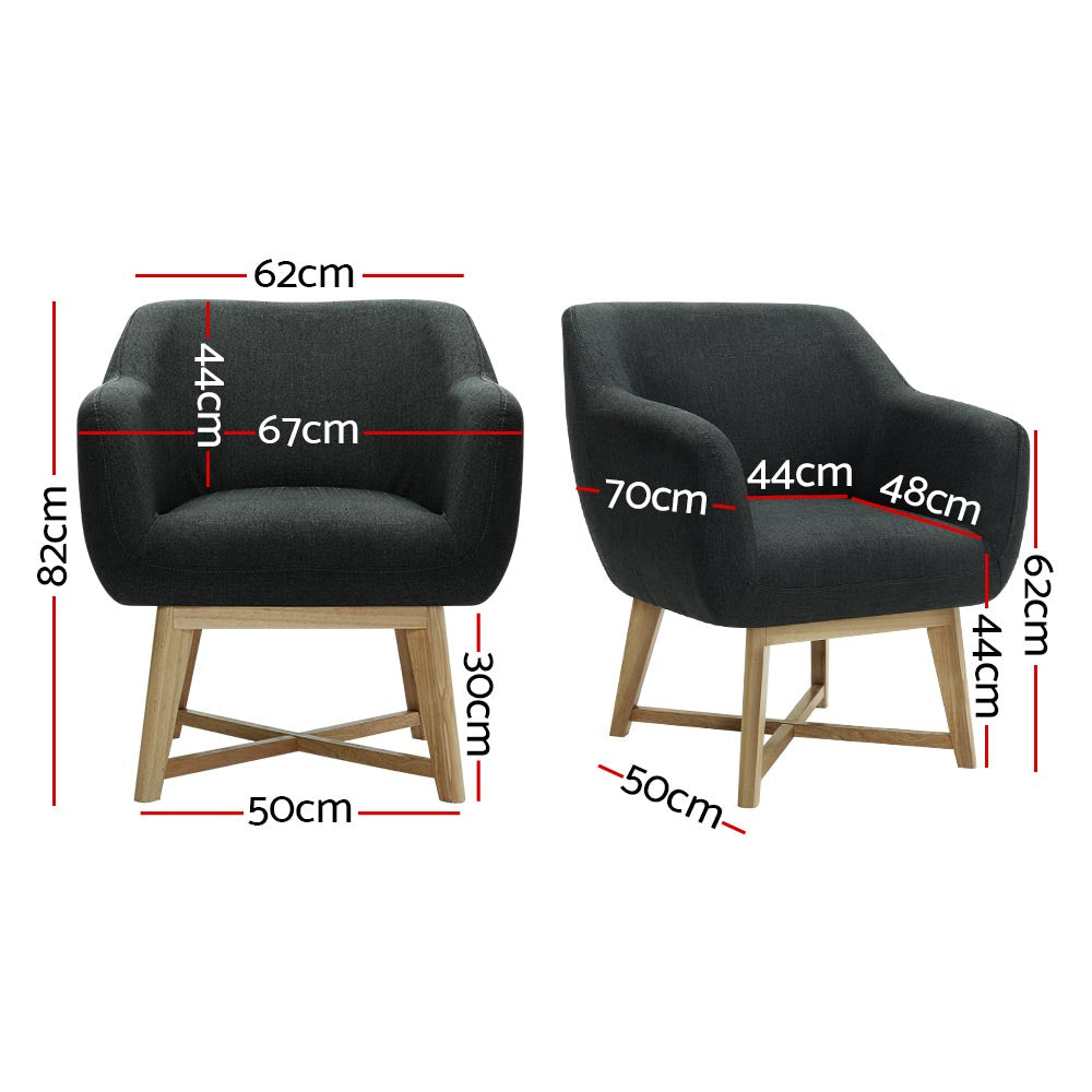 Marlook Aston Tub Accent Chair Charcoal
