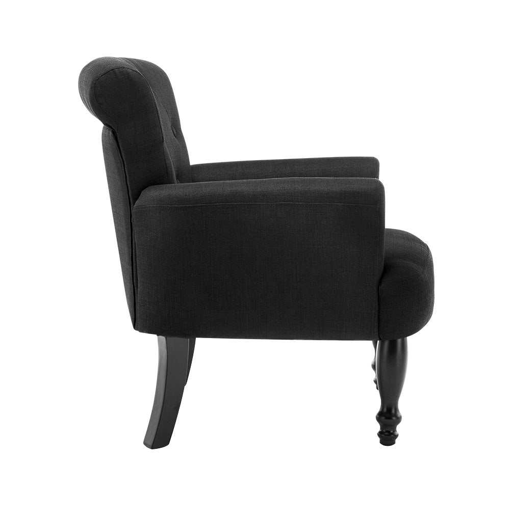 Marlook Armchair Wingback Charcoal Lothair