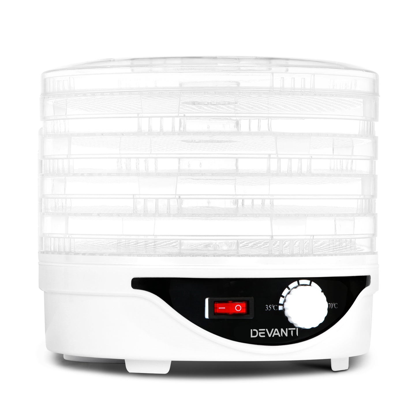 Marlook 5 Trays Food Dehydrator Fruit Dehydrators Pet Beef Jerky Dryer White