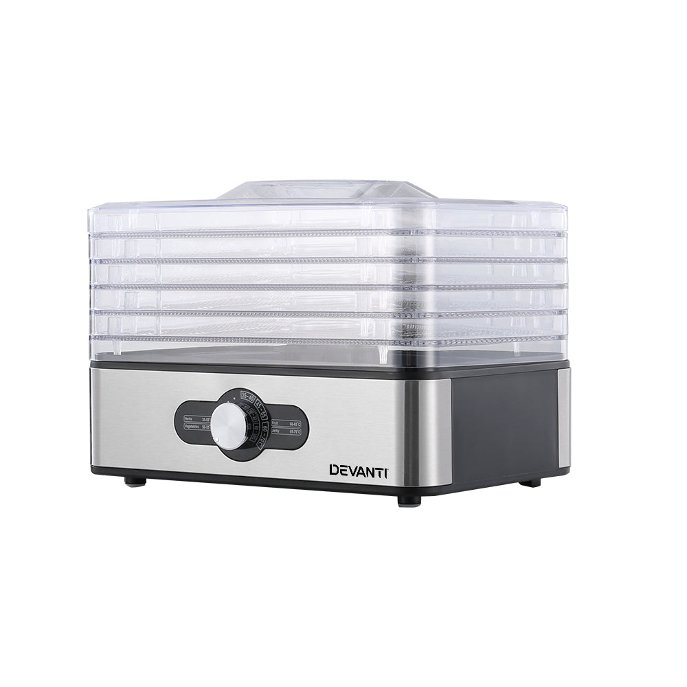 Marlook 5 Trays Food Dehydrator Stainless Steel Tray