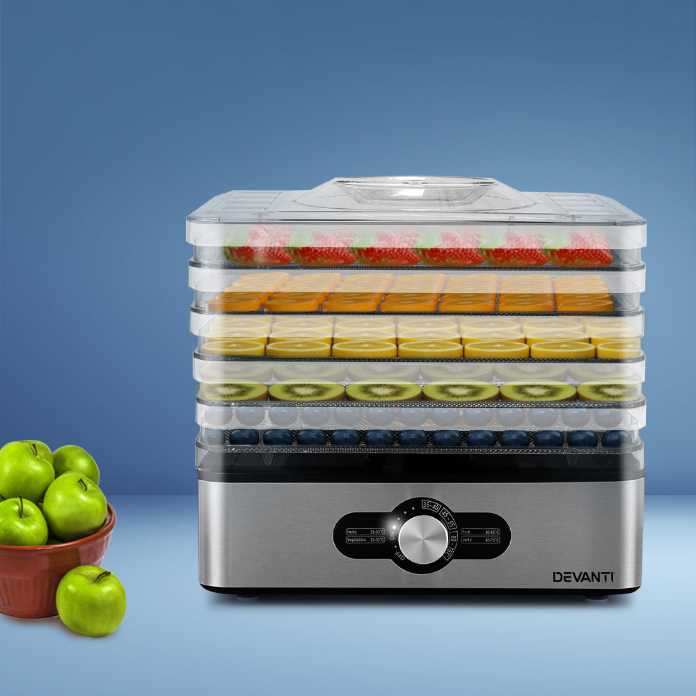 Marlook 5 Trays Food Dehydrator Stainless Steel Tray