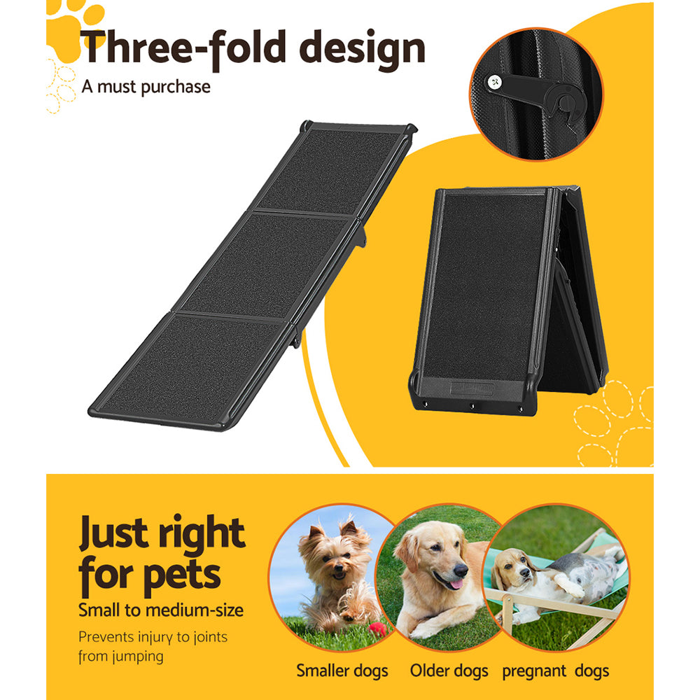 Marlook Dog Ramp Pet Stairs Steps Car Travel SUV Ladder Foldable Portable Adjustable