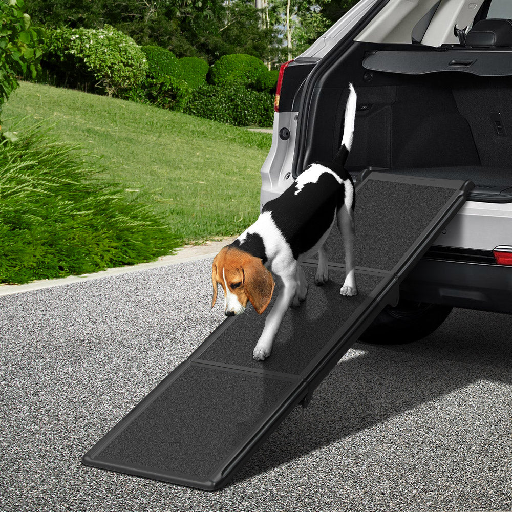 Marlook Dog Ramp Pet Stairs Steps Car Travel SUV Ladder Foldable Portable Adjustable
