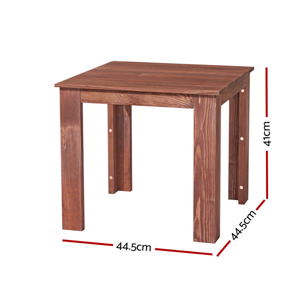 Marlook Coffee Side Table Wooden Desk Outdoor Furniture Camping Garden Brown