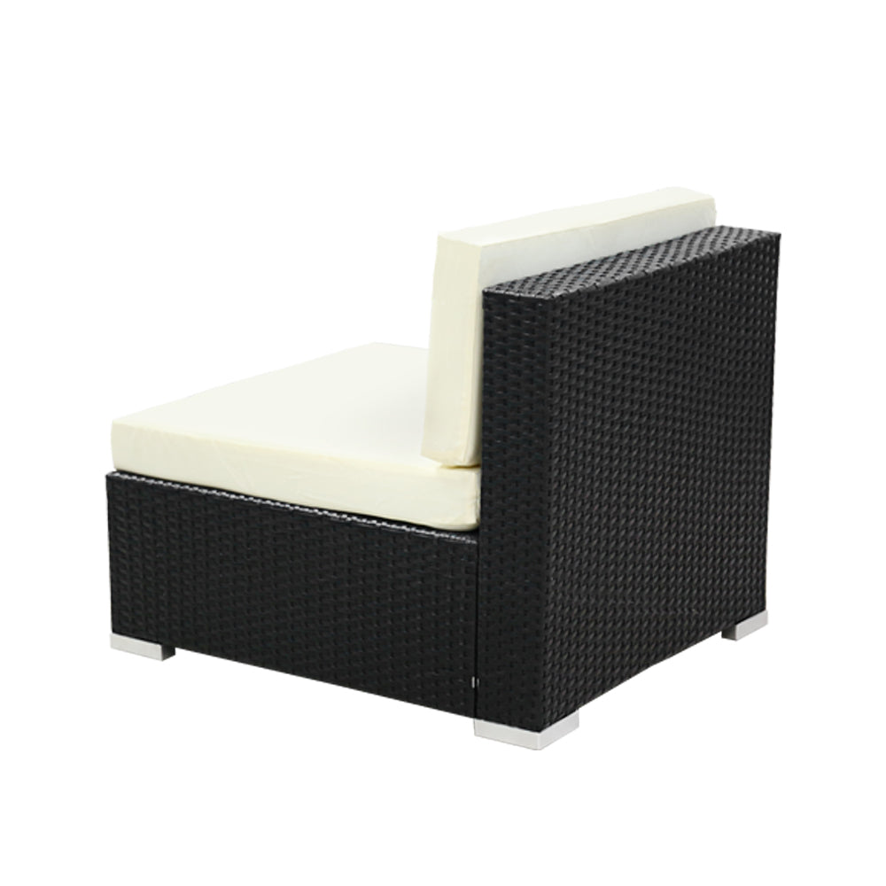 2PC Marlook Outdoor Furniture Sofa Set Wicker Rattan Garden Lounge Chair Setting