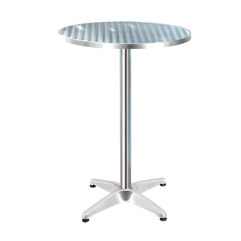 Marlook Outdoor Bar Table Adjustable Aluminium Round 70/110cm