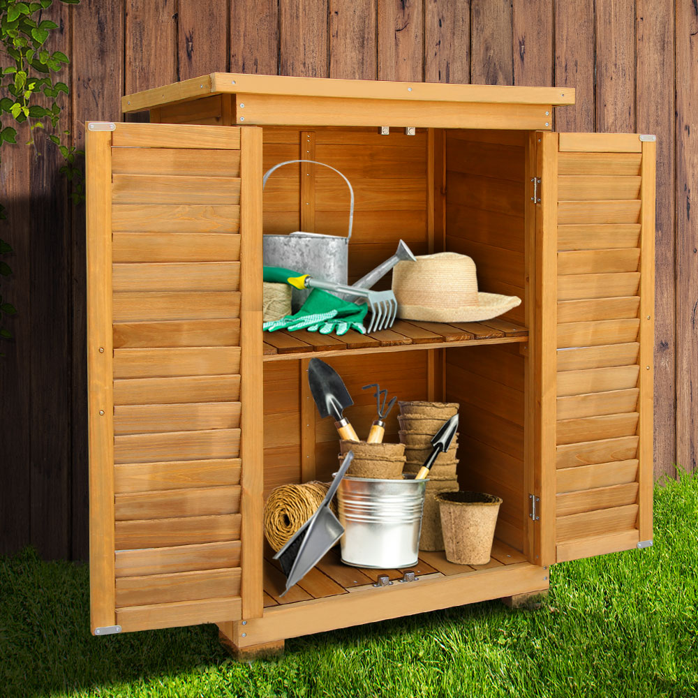 Marlook Portable Wooden Garden Storage Cabinet