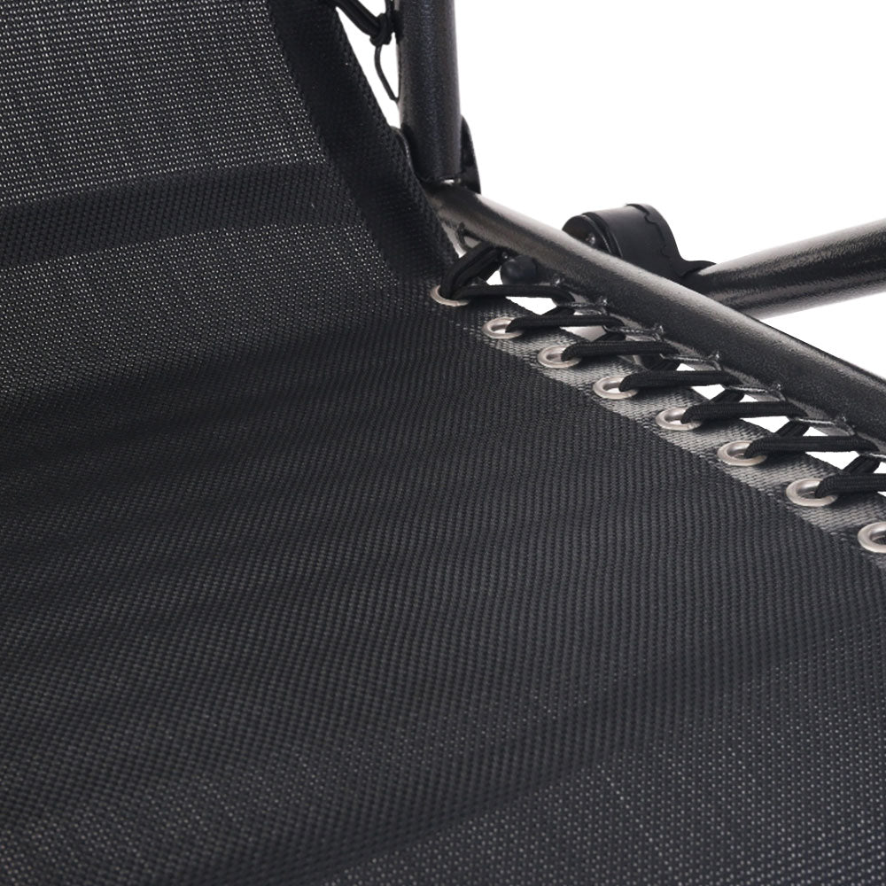 Marlook Zero Gravity Chair Folding Outdoor Recliner Adjustable Sun Lounge Camping Black