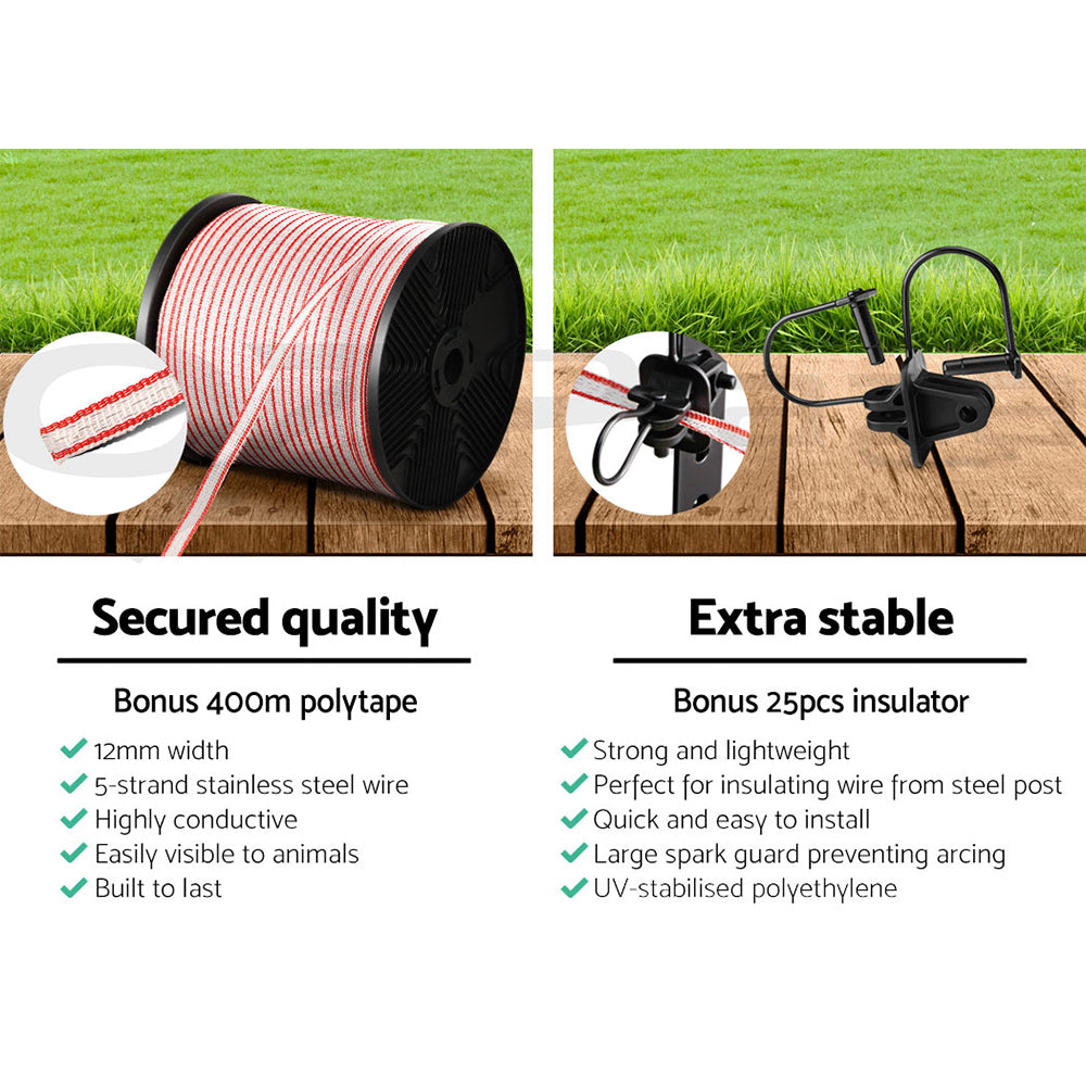 Marlook Electric Fence Poly Tape 400M Insulator
