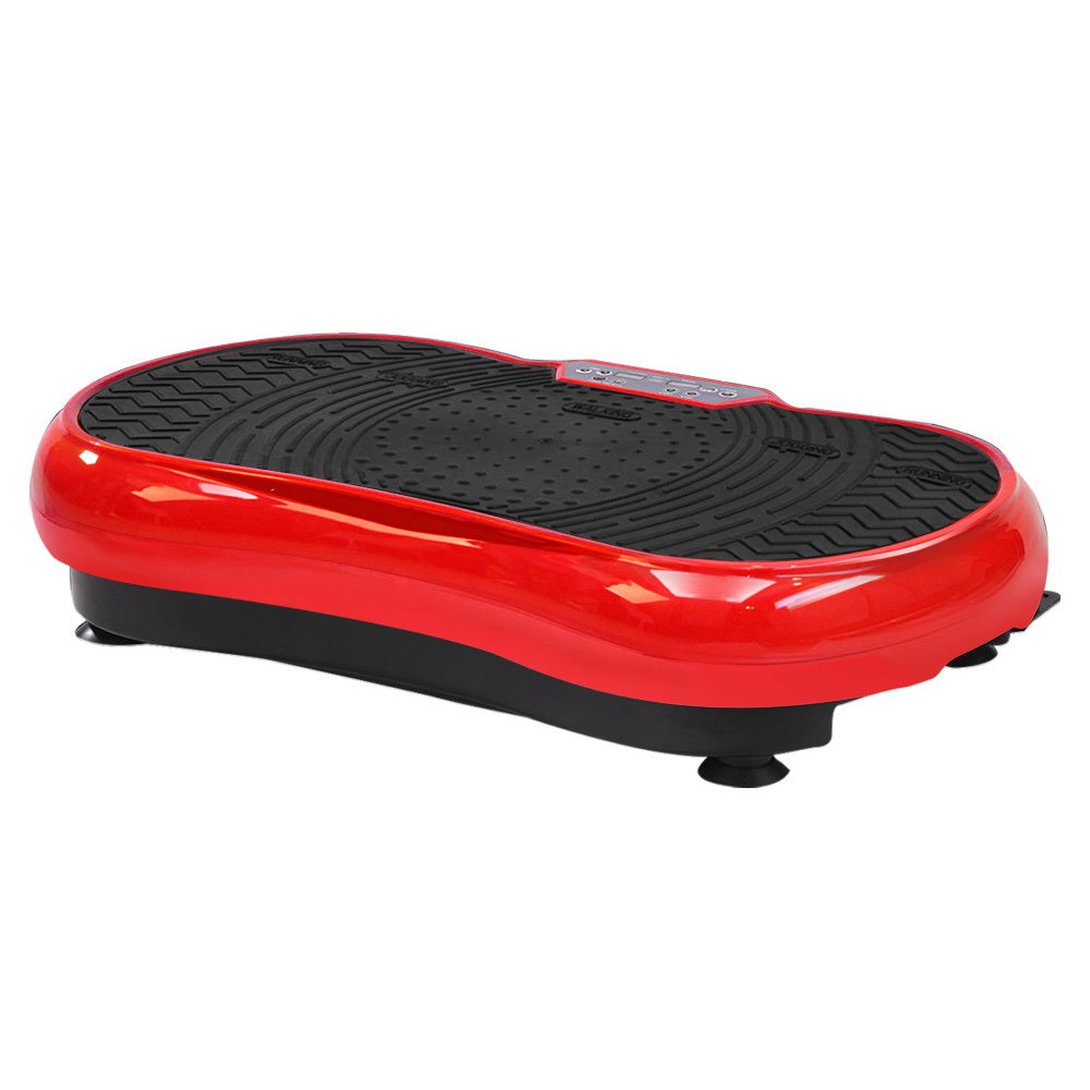 Marlook Vibration Machine Platform Vibrator Resistance Rope Home Fitness Red