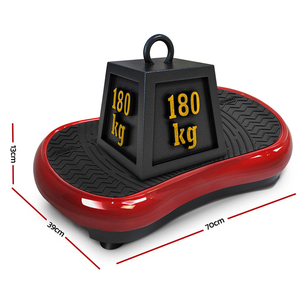 Marlook Vibration Machine Platform Resistance Rope Home Fitness Dark Red