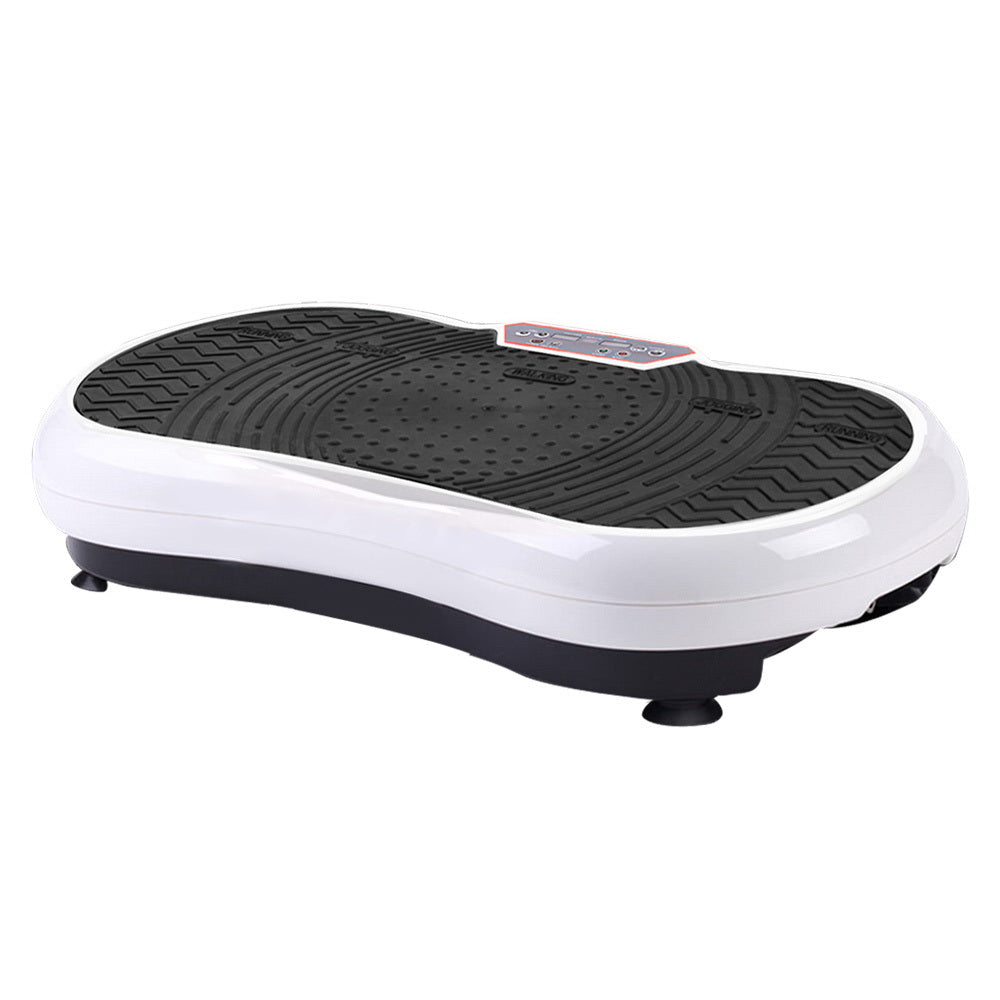 Marlook Vibration Machine Platform Vibrator Resistance Rope Home Fitness White