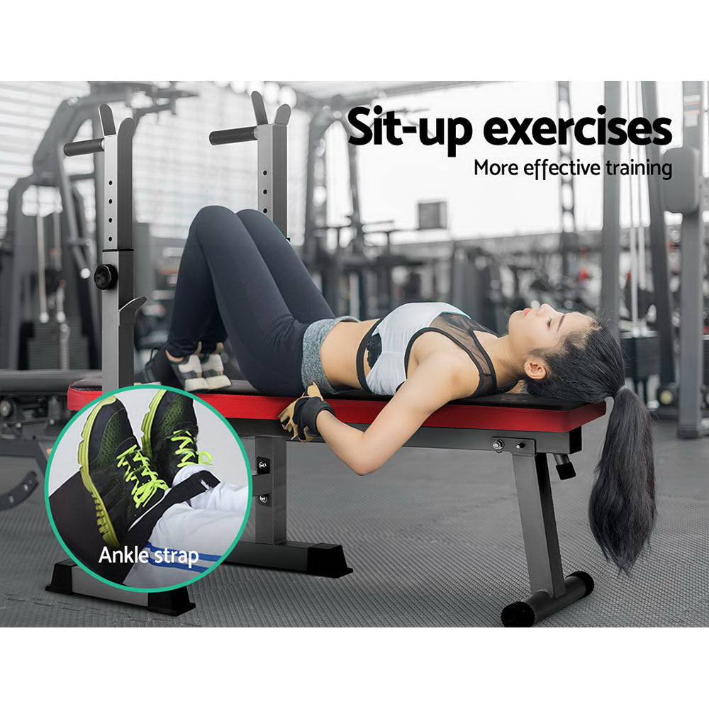Marlook Weight Bench Squat Rack Bench Press Home Gym Equipment 200kg